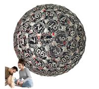 100 Sided Metal Die - Polyhedral Numbered Roller, Durable Accessory | Role-Playing Tabletop Dice For RPG Board Game Collectible Player Tool Heavy Duty Precision