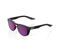 100% Slent Glasses - Matte Black / Purple Mulitlayer Mirror Lens