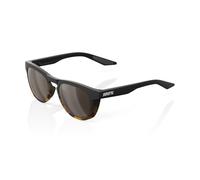 100% Slent Glasses - Soft Tact Black/Havana Fade / HiPER Silver Mirror Lens