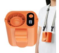 100 Speed Car Fan - Quiet Personal Cooler Digital, Display 360 Degree Rotation Clip On Portable Fan for Home Bedroom Stroller Cart Camping Hiking Fishing Beach Trip Strong Airflow Adjustable