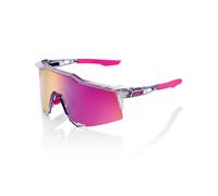 100% Speedcraft Glasses - Polished Translucent Grey / Purple Multilayer Mirror