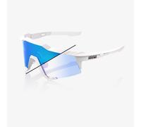 100% - Speedcraft - Lunettes de soleil Pearl White Glitter - Blue Mirror Photochromic Cat 0-2