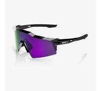 100% - Speedcraft SL Cat 3 - Lunettes vélo Polished Black - HiPER Lavender Mirror Polarized Cat 3