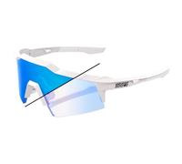 100% - Speedcraft SL Photochromic Cat 0-2 - Lunettes vélo Pearl White Glitter - Blue Mirror Photochromic Cat 0-2