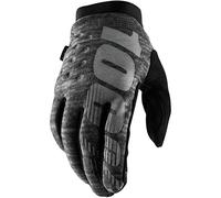 100percent Brisker Off-road Gloves Gris XL / Short Homme,Femme