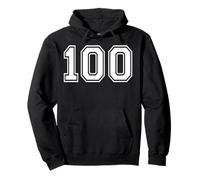 100 Sports d'équipe numéro Cent Correspondant à Varsity Sweat à Capuche
