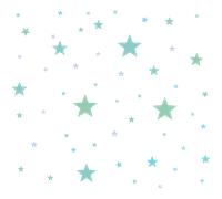 100 stickers étoiles verts