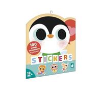 Janod, 100 Stickers Repositionnables Bébés Animaux, Dès 18 Mois | 6 Planches Sans Débords, Grands Autocollants Adaptés aux Petites Mains, 3 Planches avec Effets Dorés