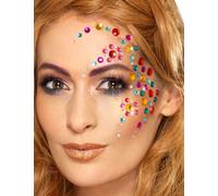 100 Strass Pour Visages Multicolores Taille Unique Multicolore