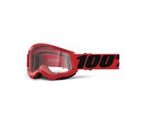 100% Strata 2 des Lunettes de Soleil, Rouge, Kinder Mixte Enfant