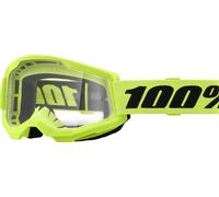 100% Masque Strata 2 - Verre clair CAT0 - Vert / Néon jaune