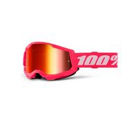 100% Strata 2 Essential Chrome Lunettes De Motocross, Blanc-Rose Pour Hommes Blanc Rose