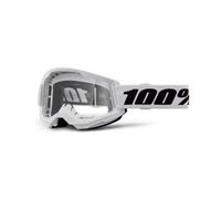 100% Strata 2 Goggle White / Clear Lens