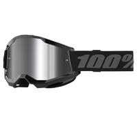 100percent Strata 2 Junior Goggles Noir Mirror Silver Lens/CAT3 Enfants
