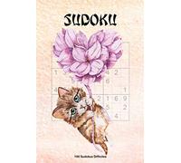 100 Sudokus Difficiles: « Des Amours de Chats » - Couverture et intérieur avec des cœurs et des chats - Sudokus animaux - Format facile à emporter et à utiliser (A5 - 15 x 23 cm)