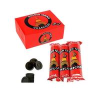 100 Tablettes de charbon 33 mm pour encens en grains