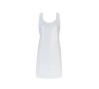 100 Tablier Jetables Blancs Polyéthylène 20 Microns - Tabliers de Protection Cuisine, Restauration, Nettoyage, Étanches et Résistants, Usage Unique Professionnel