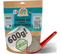 100% Terre de Diatomée Alimentaire Blanche | Poudre de Diatomée pour Punaise de Lit et Cafards (600g Vrac) - Doypack Gris
