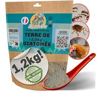 100% Terre de Diatomée Grise | Marque Française | Diatomée Non Calcinée 100% Naturelle | Terre de Diatomée Spray | Terre de Diatomée Punaise de Lit (Vrac 1.2Kg)