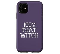 100% That That Witch Skeleton Bones Halloween Meme on Back Coque pour iPhone 11
