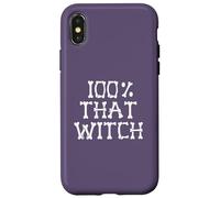100% That That Witch Skeleton Bones Halloween Meme on Back Coque pour iPhone X/XS