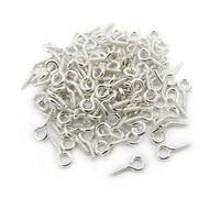 100 Tige piton à vis création fimo 10mm - Argenté