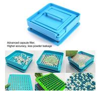 100 Trous (0#) manuel capsules machine de remplissage porte-capsule pour la taille de gélules vides taille""0""
