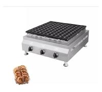 100 trous gaz ou électrique 220v Mini crêpe Grill Machine à gaufres hollandaise (couleur: gaz type 100 trous)