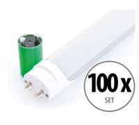 100 Tube Néon LED Fluorescent 150cm T8 24W Lumière Ampoules à économie d'énergie