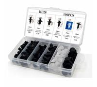 100 Uds Clip de sujeción para coche tornillo reparación guardabarros retenedor de empuje Pin remache parachoques para puerta Panel retenedor accesorios de coche