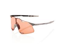 100% Unisex Sonnenbrille Hypercraft HiPER Lens, Stone Coral - Matt Grau Orange, HU-GLA-1207