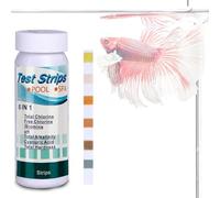100 unités 6-en-1 Aquachek Trutest Bandelettes pour Test Phosphate Piscine, Test Sel Piscine, Analyse pH, Nitrites, Chlore, Dureté, Mercure & Plomb dans l'Eau Potable, Piscine, Aquarium