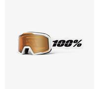 100% - Valnor - Masque ski White - Mirror Amber Cat 1