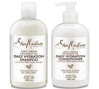 100% Virgin Coconut Oil Daily Hydration Shampoo and Conditioner 13 Oz SET by Shea Moisture