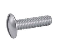 100 Vis à Métaux Tête Ronde Large Poelier Fendue 8 x 100 mm - NFE 25-129 - Inox A2 - D-Work