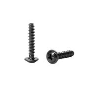 100 vis autotaraudeuses à tête ronde avec rondelle M1.4 .7 M2 .3 .6 M3 M4 en acier au carbone, cruciforme for circuits imprimés(8mm,M4 100pcs)