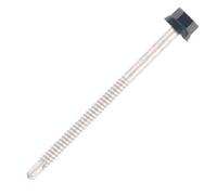 100 Vis bac acier - sommet de nervure - support ZED - TH12-6,3x50mm- RAL7016 - SCELL-IT - ZTZ-63050-7016