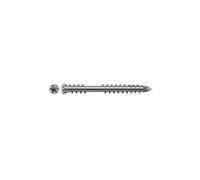 100 Vis Terrasse Bois Double Filetage Tête Cyl. Réduite Torx T-STAR + pointe CUT 5 x 70 mm - Inox A2 - D-Work
