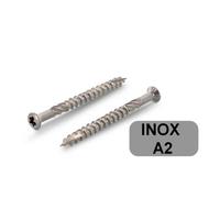 100 vis terrasse inox A2 tête réduite Torx TX25 autoforeuse - Dimensions: 5 x 50 mm