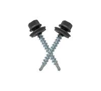 100 Vis Toiture Bac Acier 4,8x35 mm RAL 7024 Gris Anthracite EPDM - Bardage, Panneau Sandwich, Tuile