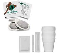 100 Waffles Partenope Espresso + Kit Coupes, casseroles, sucre - Paquet de 150 Waffles + KIT