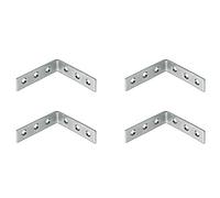 100 x 100 x 20 mm 90 degrés en acier Petite/Grande Angle droit en métal en forme de L Support d'angle Brace Fixation réparation de support d'étagère