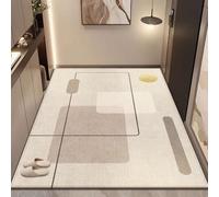 100 x 140 cm Paillasson D'entrée Pour Intérieur Et Extérieur, Tapis Modernes À Bordure Avec Envers Antidérapant, Faciles À Nettoyer, Tapis De Sol Doux À Poils Courts Pour Salon, Cuisine Et Chambre