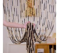 100 x 200 cm - Rideaux coulissants - Rideau de porte à perles - Décoration d'intérieur - Rideau de séparation de pièce - Rideau à ficelles - Panneau mural à franges pour porche, salon (xiangbinshenka