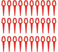 100 X 76mm Plastic Lawn Mower Replacement Blades-Red