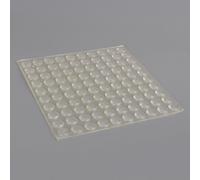 100 x 8 x 2.5 mm Transparent Non-Slip Self-Adhesive Floor Protectors Furniture Sofa Table Chair Rubber Feet Pad