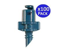 100 x Arroseur d'arrosage 180º de système de Micro-Drip, Arrosage: Tête de pulvérisation 1,8 a 2,2 mètres