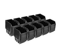 100 x boîte de stockage visible boîte de tri boîte de stockage boîte empilabl...