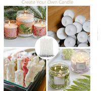 100 X Candle Wicks,Candle Wicks (10 Cm),Cotton Wick 10 Cm,Candle Wicks For Candle Making Diy,Candle Wicks (10 Cm/4 Inches)