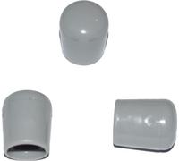 100 x capuchon pour tube rond D=10/11 mm L=12,5 mm gris PVC